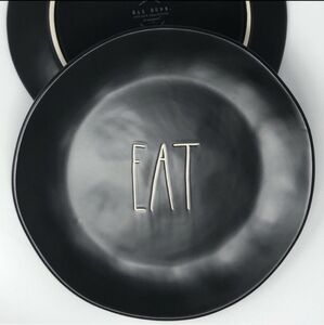 Rae Dunn Dinner Plates 11" Black